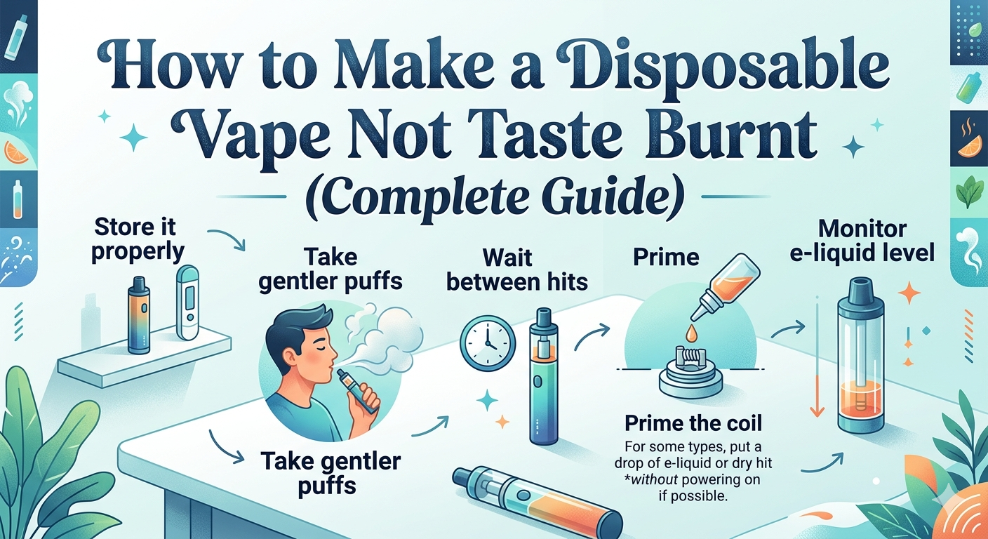 How to Make a Disposable Vape Not Taste Burnt (Complete Guide)
